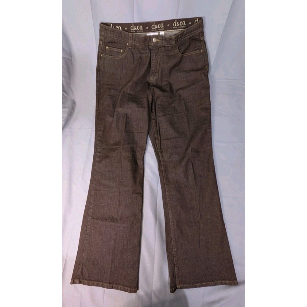 Style & Co. Pants Womens Size 16 Brown Straight Leg Jeans Tummy Control Stretch